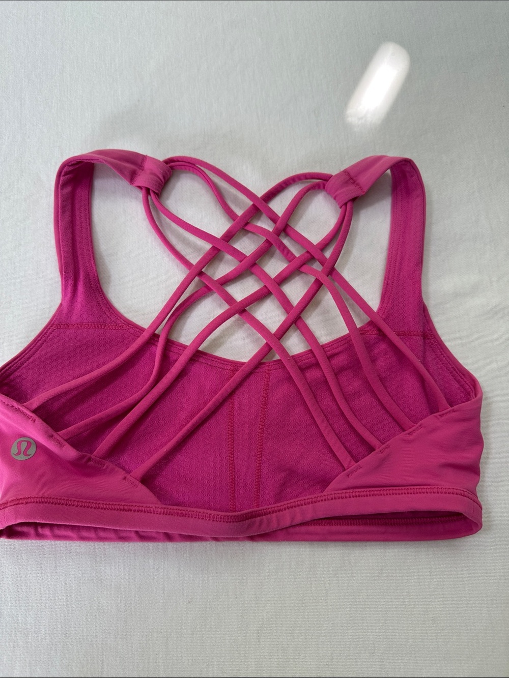 lululemon athletica Strappy Back Sports Bra - hot pink - Picture 2 of 4